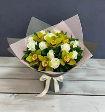 Букет цветов из:  Орхидеи и Розы #REPLACE_PRED# Химках