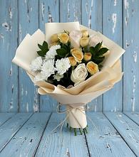 Букет цветов из:  Розы и Хризантемы #REPLACE_PRED# Химках