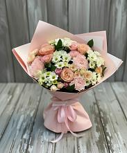Букет цветов из:  Гвоздики, Розы и Хризантемы #REPLACE_PRED# Химках